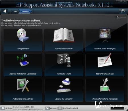 HP Support Assistant Systems Notebooks 6.1.12.1