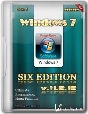 Windows 7 SP1 SIX Edition x32 x64 By StartSoft v 11.2.12 ()