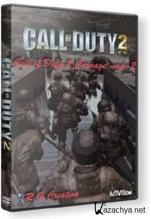 Call of Duty 2 Carnage mod-2 (2012/RUS) Repack  R.G.Creative