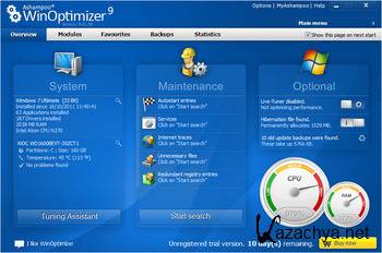 Ashampoo WinOptimizer 9.2.0 [2012, RUS]