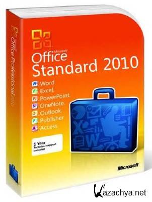 Microsoft Office Standard 2010 SP1 ru-RU 14.0.6112.5000 (x86-x64)