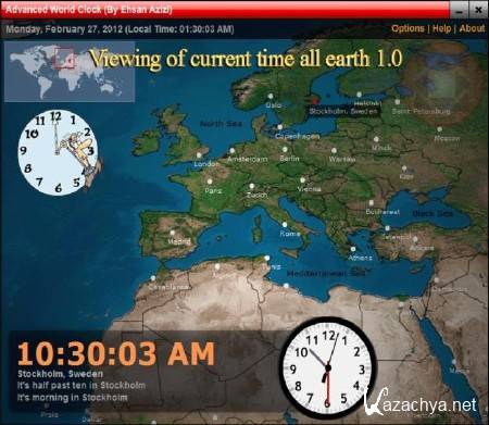 Viewing of current time all earth 1.0