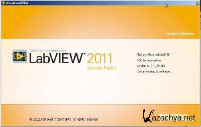 LabVIEW 2011 sp1 (x86+x64) + NI-DAQmx 9.5 + Device Drivers 2012.02 (for Windows) [2012, ENG] + Crack