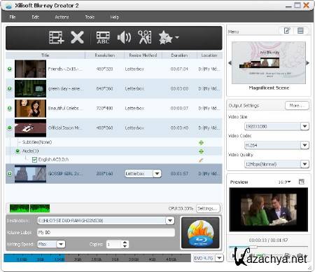 Xilisoft Blu-ray Creator 2.0.4 Build 20120228 Portable (2012/ENG)