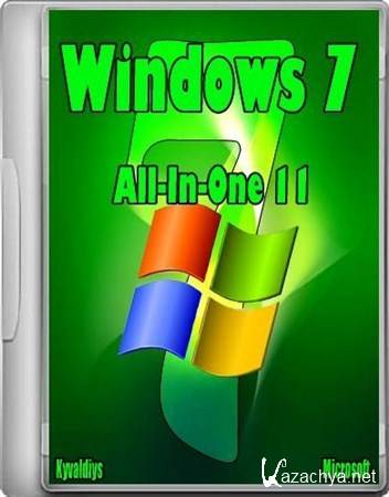 Windows 7 SP1 Russian Activated All-In-One 11 in 1 by Kyvaldiys (2012/Rus)
