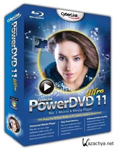 CyberLink PowerDVD v.11.0.2608.53 Ultra (x32/x64/ENG/RUS) -  