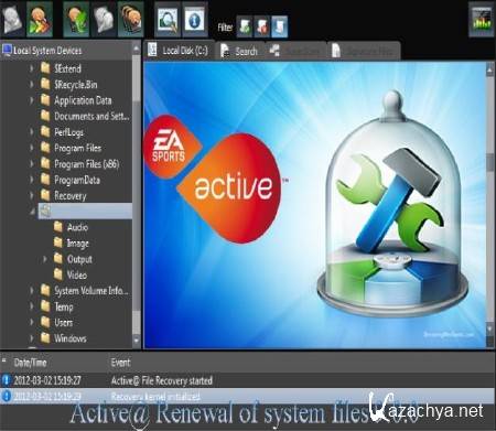 Active@ Renewal of system files 9.0.0