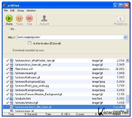 Maxprog Web Dumper 3.3.2 (2012/ENG/RUS)
