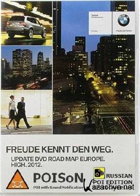 BMW DVD5 Road Map Europe HIGH 2012 SL POISoN + Speedcam 2012 Spring Guard Ed.( Navteq  4)