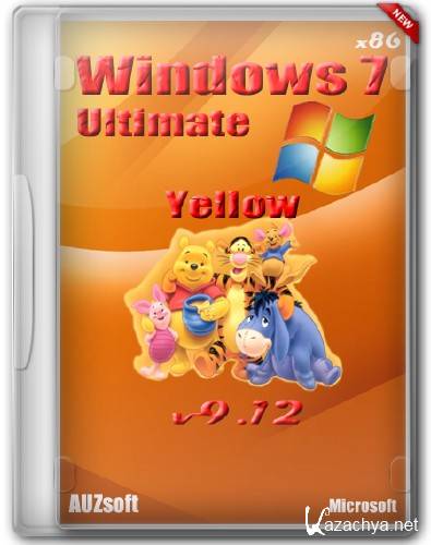 Windows 7 Ultimate AUZsoft Yellow x86 v9.12 (2012/Rus)