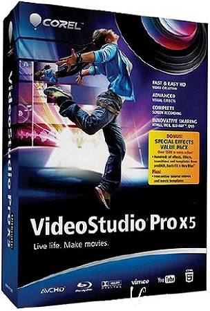 orel VideoStudio Pro X5 v15.0.0.258 HD Pack RePack (2012/Multi/Rus)