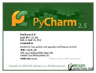 JetBrains PyCharm v2.5 (2012)