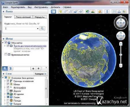 Google Earth 6.2.2.6613 Beta (ML/RUS) 2012