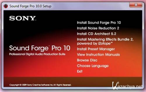 Sony Sound Forge Pro 10.0c Build 491 + Dolby Digital AC-3 Pro