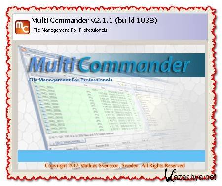 Multi Commander 2.1.1 (build 1038) Portable (ENG/RUS) 2012