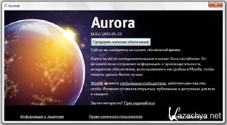 Mozilla Firefox 14.0a2 Aurora (05-22) (RUS) 2012  Portable