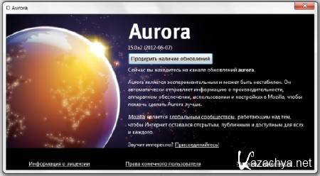 Mozilla Firefox 15.0a2 Aurora (06-07) (RUS) 2012 Portable