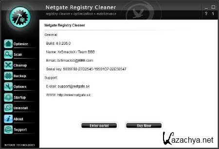 NETGATE Registry Cleaner 4.0.205.0 (ENG) 2012