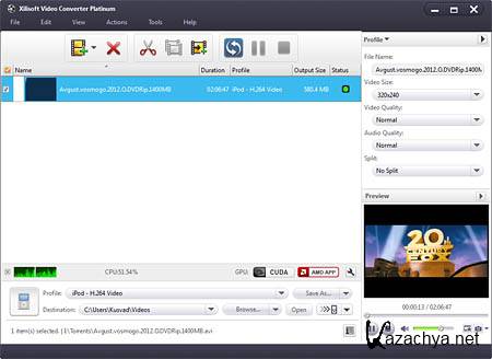  Xilisoft Video Converter Platinum 7.3.0.20120529 (2012)