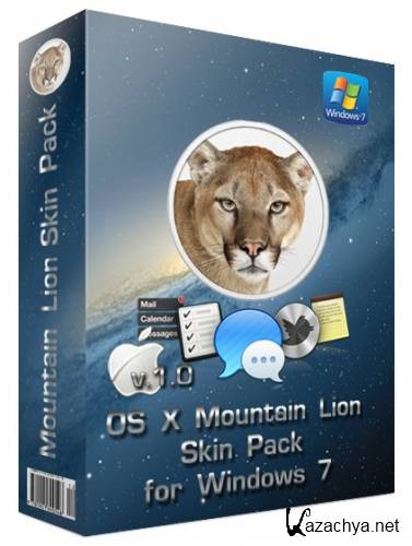 Mac Mountain Lion Skin Pack 1.0 for Windows 7 [32-64bit]