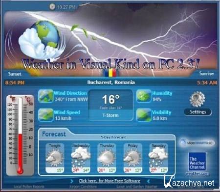 Weather in Visual Kind on PC 2.37 Final (2012)