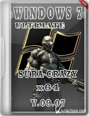 Windows 7 x64 Ultimate SURA CRAZY v09.07 [2012, Rus]
