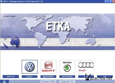 ETKA 7.3 Plus International 2011 + Online Updates (2011/RUS/PC)