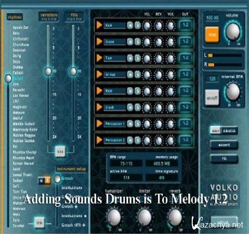 Adding Sounds Drums is To Melody 1.2