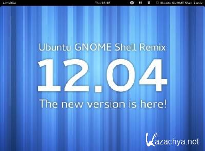 Ubuntu GNOME Shell Remix 12.04 (08.2012, 32bit+64bit)