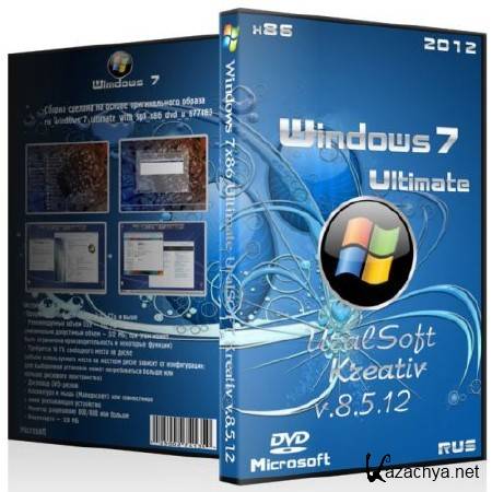 Windows 7 x86 Ultimate UralSOFT Kreativ v.8.5.12 (RUS/2012)