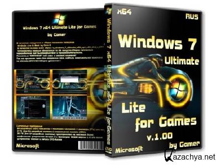 Windows 7 x64 Ultimate  Lite for Games v.1.00 (2012/RUS)