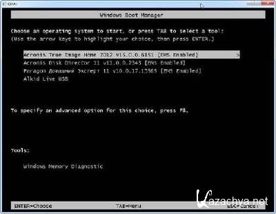 Reanimator BootCD Shelder 4 + Acronis Disk Director 11, True Image 2012,  