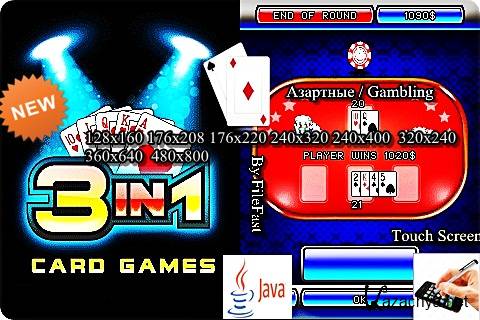 3 in 1 Card Games+Touch Screen / 3  1  