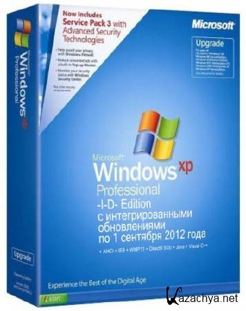 Windows XP Professional SP3 Russian VL (-I-D- Edition) 01.09.2012 + AHCI