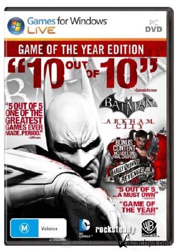 Batman: Arkham City Game of the Year Edition (2010/Eng/Rus/Multi8/PC) Lossless Repack by SHARINGAN