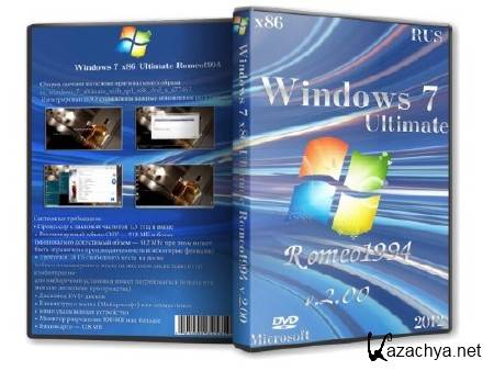 Windows 7 x86 Ultimate Romeo1994 v.2.00 (RUS/2012)