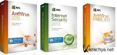 AVG Anti-Virus Pro + AVG Internet Security + AVG Anti-Virus Free 2013.0.2677 Final  (3xCD)