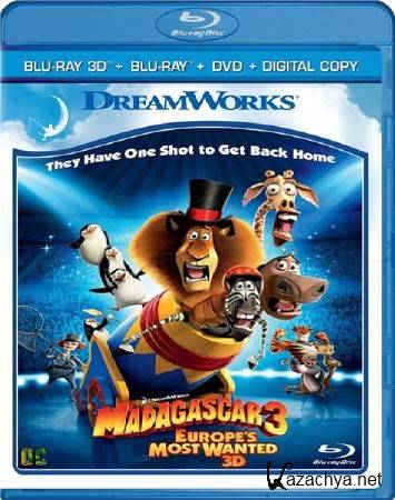  3 / Madagascar 3: Europe's Most Wanted ( 2012) BDRip (AVC)
