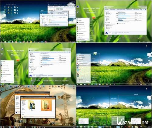 Windows 7 Themes Monster Pack v.1.0 - 1.5 (x86/x64) (2011/RUS/ENG)