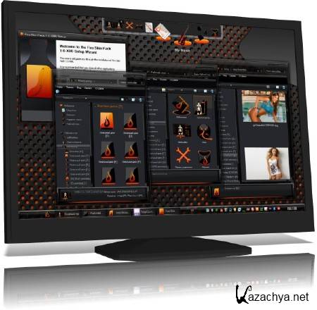 Fire Skin Pack 1.0 for Windows 7 x86/x64