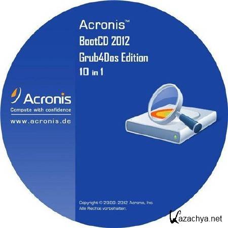 Acronis BootCD 2012 Grub4Dos Edition v.4 10 in 1 (RU)