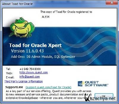 Quest Toad DBA Suite for Oracle 11.6 0.43 Commercial x64 [2012, ENG] + Crack