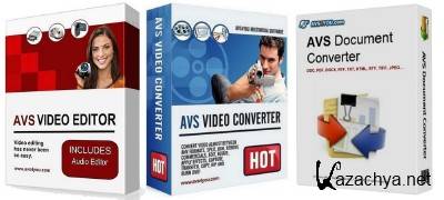 AVS Video Editor 6.3.1.231 + Video Converter 8.3.1.530 Portable by SoftLab + Document Converter 2.2.4.210 Portable by Valx (3CD)