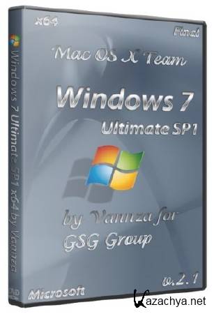 Windows 7 Ultimate Mac OS X Team x 64 Final by Vannza for GSG Group(2012/RUS)