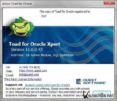 Toad DBA Suite for Oracle 11.6 Commercial (32-bit) [2012, ENG] + Crack