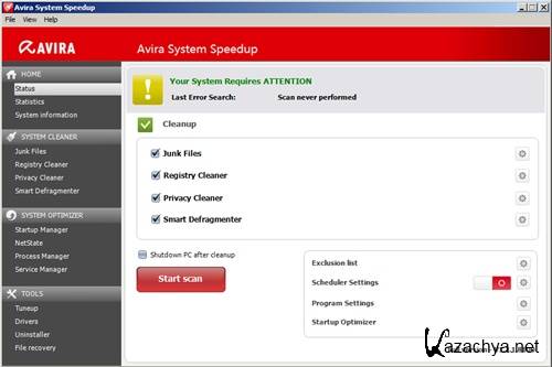 Avira System Speedup 1.2.1.8100 Multi