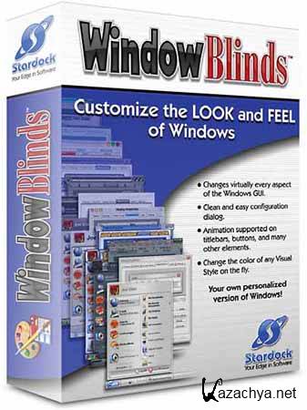 WindowBlinds 7.4.0 build 320 (Public) + 127 best visual styles (2012)