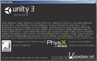 Unity 3D Pro 3.5.7 f6 x86 [2012, ENG] + Crack