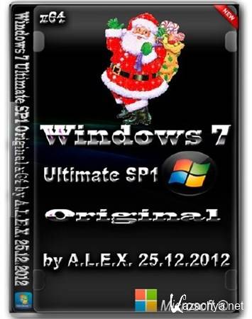 Windows 7 Ultimate SP1 Original x64 by A.L.E.X. 25.12.2012