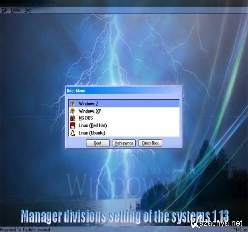 Manager divisions setting of the systems 1.13